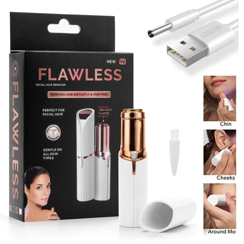 Rechargeable Flawless Facial Hair Remover Machine